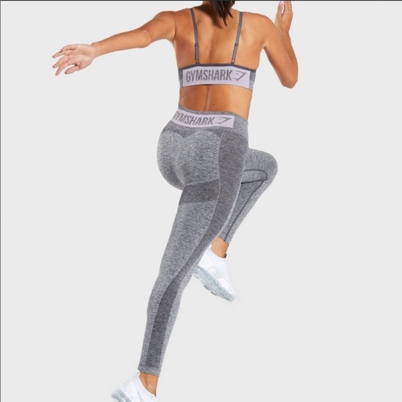 Gymshark Pants - gymshark flex legging gray seamless